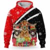 Goat Christmas Funny Snow Red 3D Hoodie