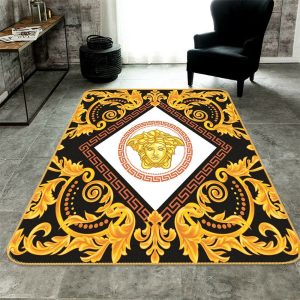 Aureolin Versace Living Room Carpet And Rug 003