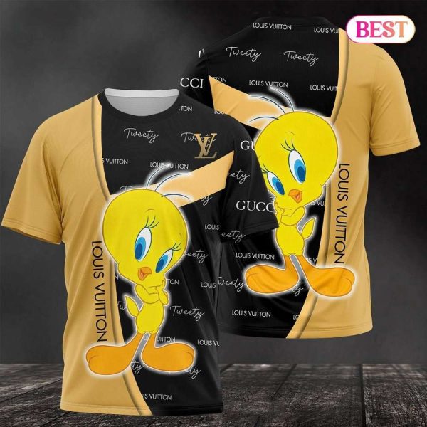 BEST Tweety Cartoon LV 3D T-Shirt 003