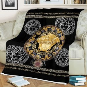 Black Medusa Versace Blanket 009