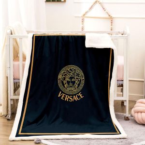 Brown And Black Versace Blanket 016