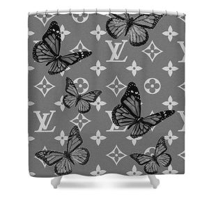 Butterfly Louis Vuitton Art Shower Curtain 123