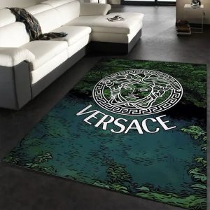 Cadmium Green Versace Living Room Carpet And Rug 016