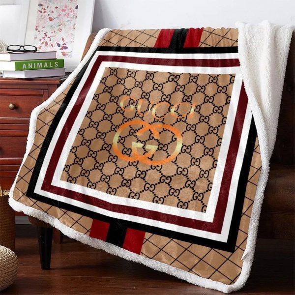 Camel Gucci Blanket 017