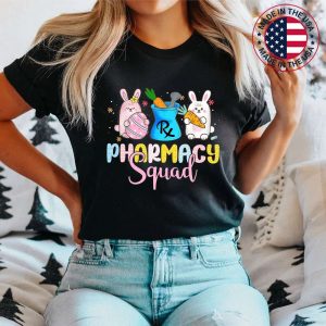 Cute Bunny Pharmacist Pharmacy Squad Happy Easter Day T-Shirt