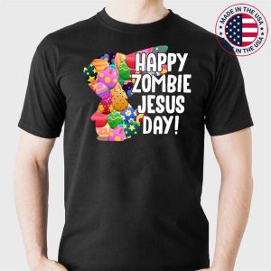 Cute Happy Zombie Jesus Day Easter Bunny For Men Women T-Shirt