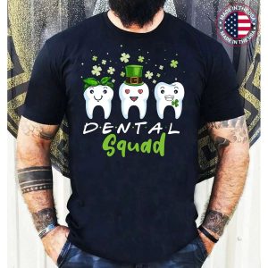 Dental Squad Cute Tooth Leprechaun Hat St Patricks Day T-Shirt