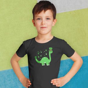 Dinosaur Shamrock St Patricks Day For Kids Boys Girls T-Shirt