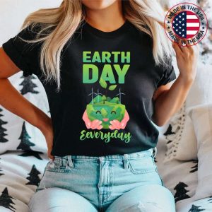 Earth Day Everyday Teacher Retro Kids Cute Earth Day T-Shirt
