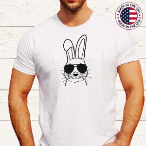 Easter Day Bunny Face With Sunglasses Men Boys Kids Easter T-Shirt