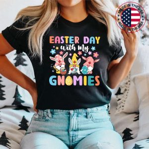 Easter Day With My Gnomies Nurse Life Stethoscope Gnomes T-Shirt