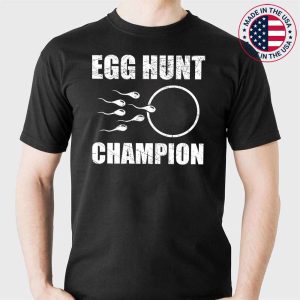 Egg Hunt Champion Funny Dad Easter Pregnancy Announcement T-Shirt