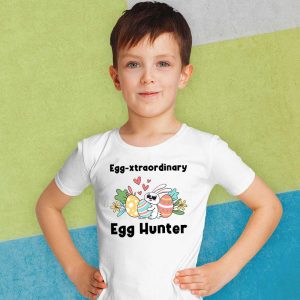 Eggspert Egg Hunter Easter TShirt Boy Girl Cool Bunny Pastel T-Shirt