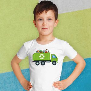 Garbage Truck Waste Recycle Trash Collector Earth Day T-Shirt