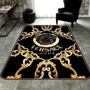 Goldy Decoration Versace Living Room Carpet And Rug 027