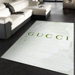 Green Logo Gucci Living Room Carpet And Rug 023