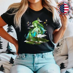 Green Mother Earth Day Save Our Planet For Girls Kids T-Shirt