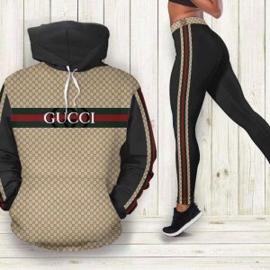 Gucci Black Hoodie Leggings Luxury Brand Clothing 215