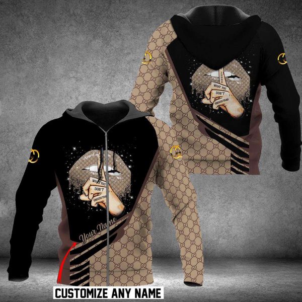 Gucci Brown Mix Black Luxury 3D Hoodie Limited Edition 172