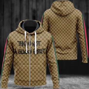 Gucci Full Brown Color Luxury 3D Hoodie POD Design 122