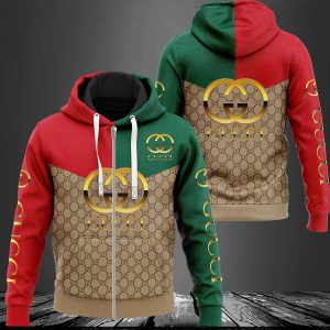 Gucci Green Brown Red Luxury 3D Hoodie Limited Edition 198