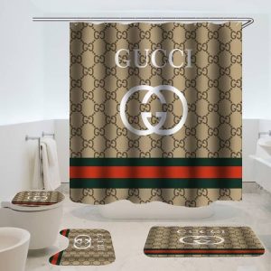 Gucci Luxury Bathroom Shower Curtain Set 028