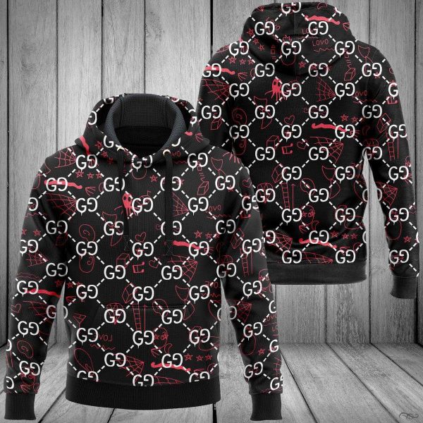 Gucci Luxury Brand 3D Hoodie POD Design 032