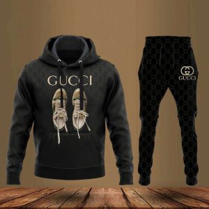 Gucci Luxury Brand Black Hoodie Pants Limited Edition 217