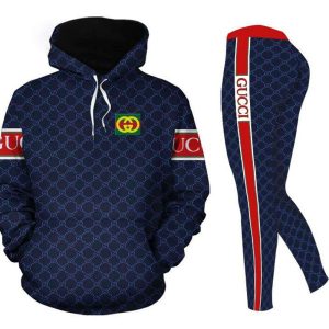 Gucci Navy Hoodie Leggings Luxury Brand Clothing 205