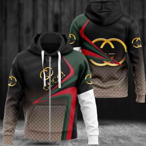 Gucci Ombre Black Luxury 3D Hoodie Limited Edition 204