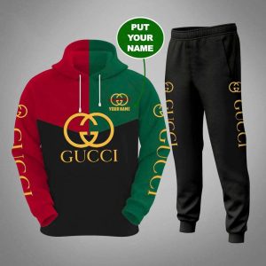 Gucci Red Green Black Hoodie And Pants 017