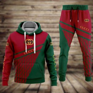 Gucci Red Green Hoodie And Pants Limited Edition 121
