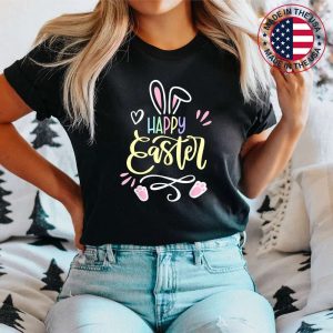Happy Easter Day Bunny Egg Funny Boys Girls Kids Easter T-Shirt