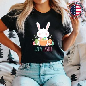 Happy Easter Shirt For Women And Kids Easter Bunny Basket T-Shirt