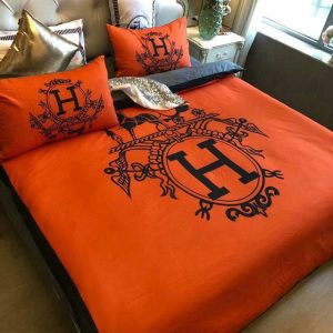 Hermes Paris Luxury Brand Type Bedding Sets 008