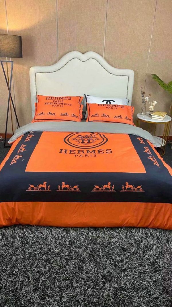 Hermes Paris Luxury Brand Type Bedding Sets 014