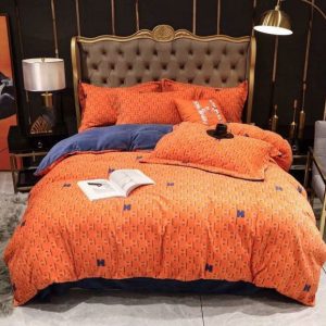 Hermes Paris Luxury Brand Type Bedding Sets 032