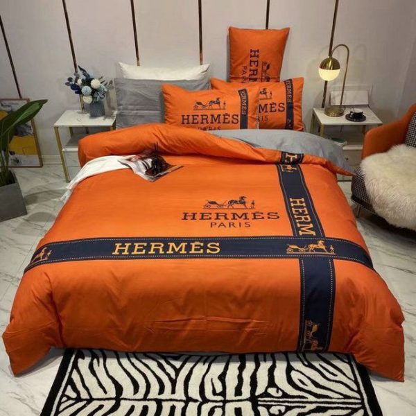 Hermes Paris Luxury Brand Type Bedding Sets 072