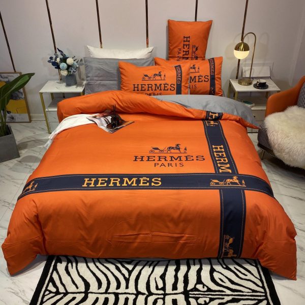 Hermes Paris Luxury Brand Type Bedding Sets 087