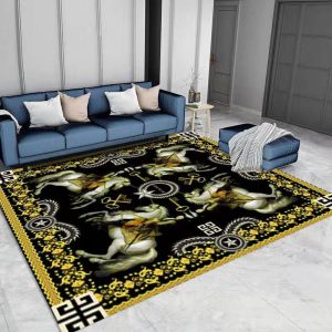 Horses Versace Living Room Carpet And Rug 031