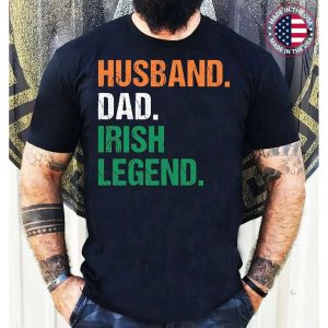 Husband Dad Irish Legend Vintage St Patricks Day T-Shirt