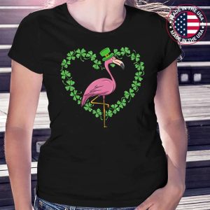Irish Flamingo Green Saint Patrick Day 2022 Lucky St Pattys Womens T-Shirt