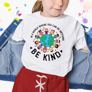 Kids Children Earth Be Kind We Wear Orange For Unity Day T-Shirt