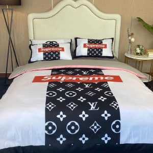 LV Sp Type Bedding Sets Duvet Cover LV Bedroom Sets Luxury Brand Bedding 063