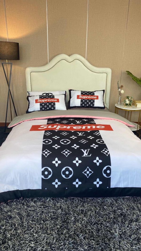 LV Sp Type Bedding Sets Duvet Cover LV Bedroom Sets Luxury Brand Bedding 063