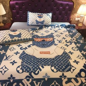 LV Sp Type Bedding Sets Duvet Cover LV Bedroom Sets Luxury Brand Bedding 064