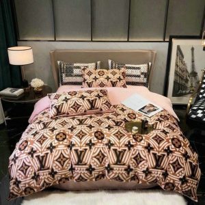 LV Sp Type Bedding Sets Duvet Cover LV Bedroom Sets Luxury Brand Bedding 133