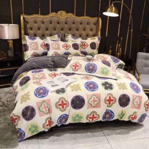 LV Sp Type Bedding Sets Duvet Cover LV Bedroom Sets Luxury Brand Bedding 136