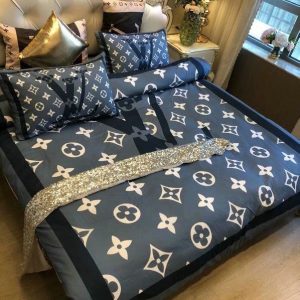 LV Sp Type Bedding Sets Duvet Cover LV Bedroom Sets Luxury Brand Bedding 138