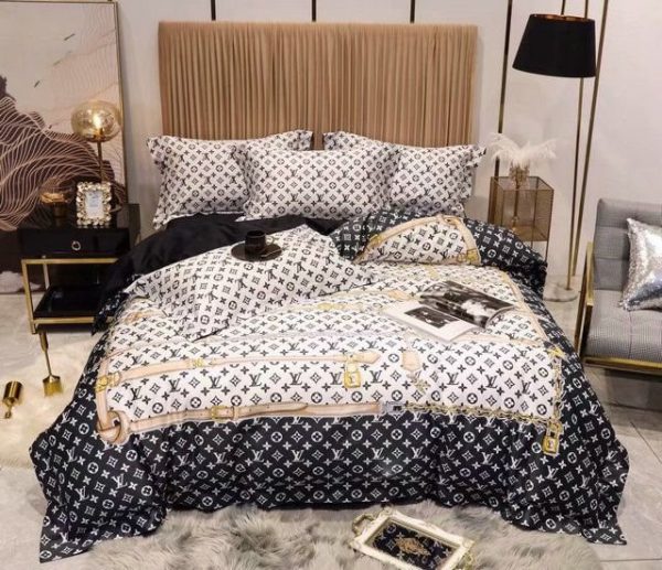LV Sp Type Bedding Sets Duvet Cover LV Bedroom Sets Luxury Brand Bedding 144
